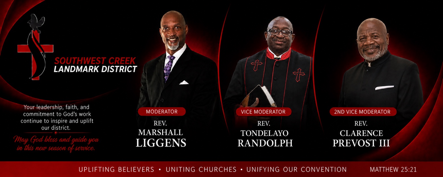 Newly elected and installed leadership of the Southwest Creek Landmark District